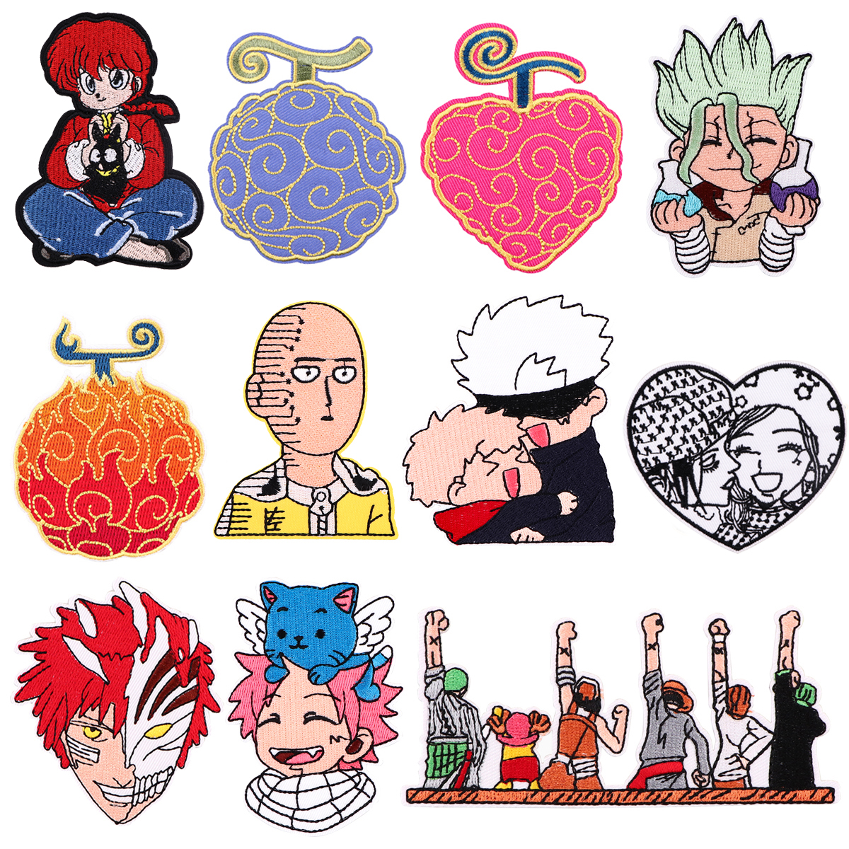 Iron On Patch - Manga Badge on Backpack Devil Fruit