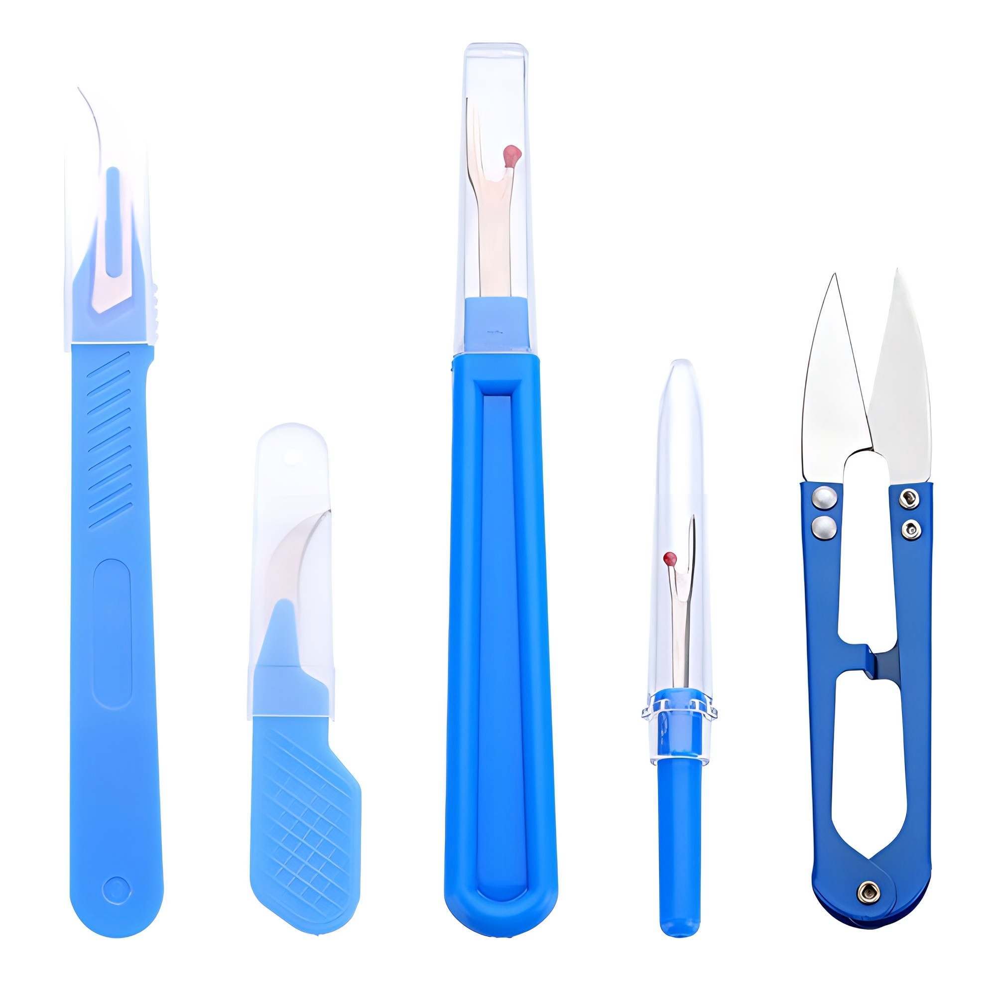 Sewing Kit - 1/5 Pcs Blue Sewing Stitch Remover