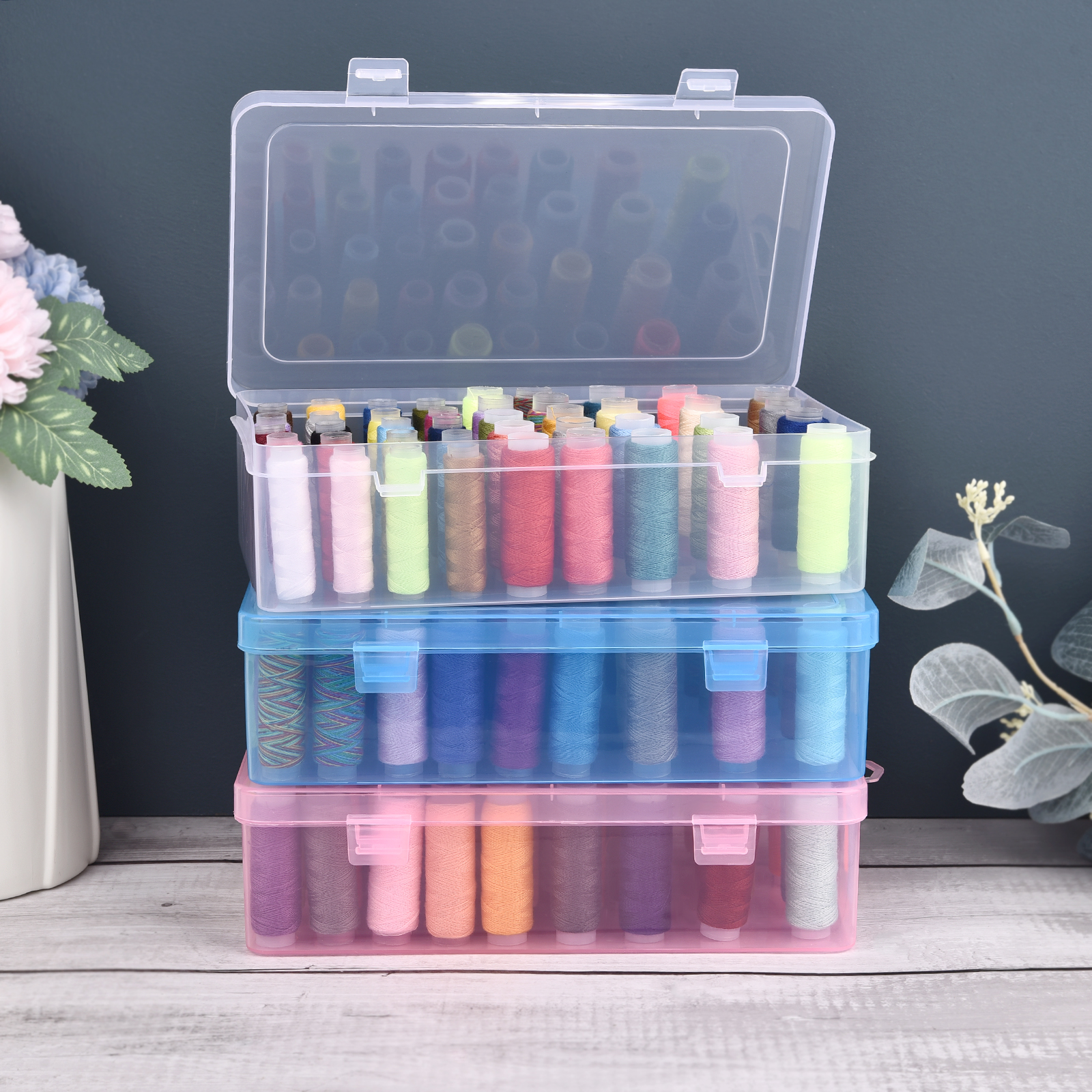 Bobbin Organizer Box - New Sewing Thread Box 42 Pieces