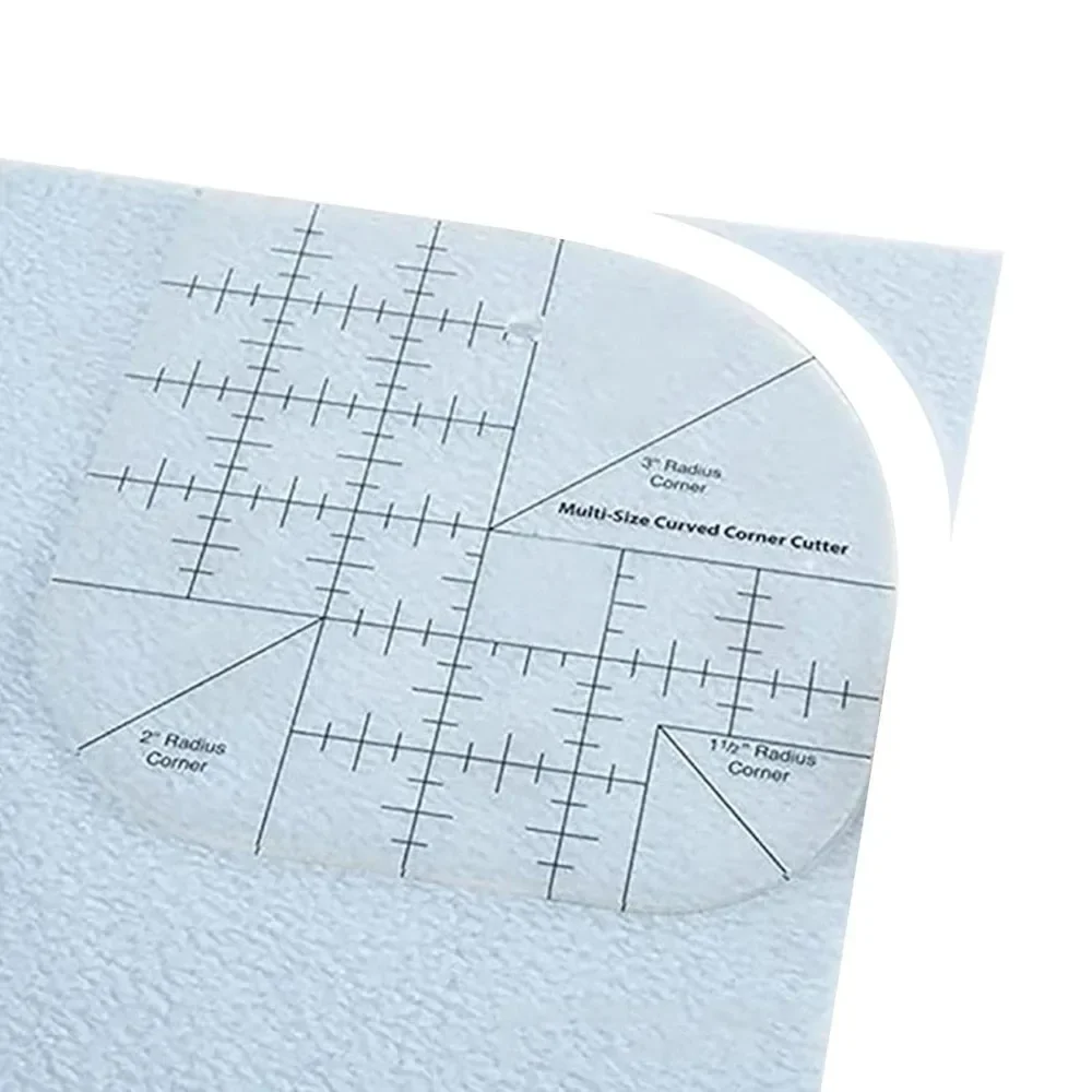 Quilting Ruler Square - Sewing Quilt Ruler Curved Corner Cutter