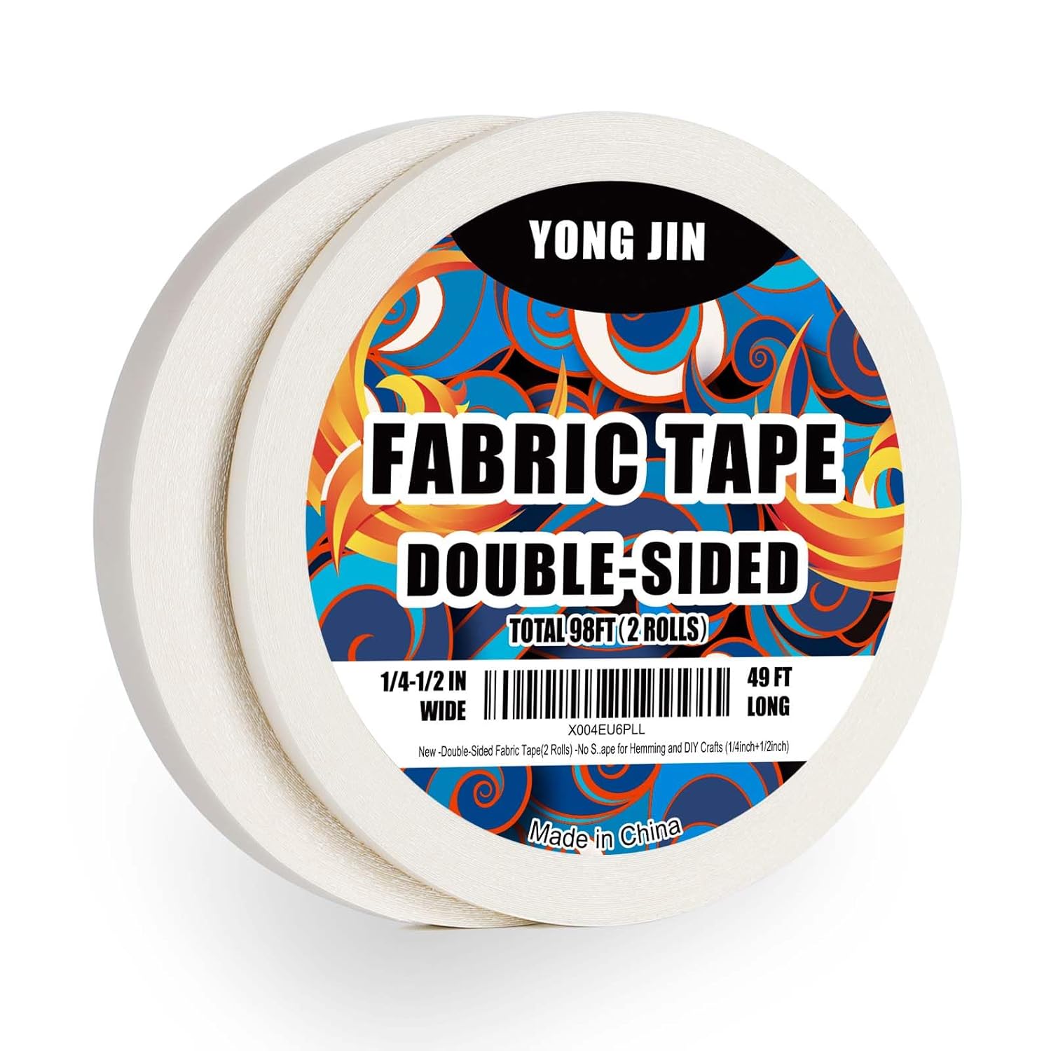 Sewing Hemming - Double-Sided Fabric Tape 2 Rolls -