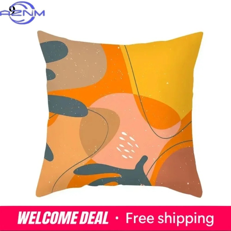 Boho Orange Abstract Cushion C - огляд і ціна Century Textile & Sewing Supply Photos