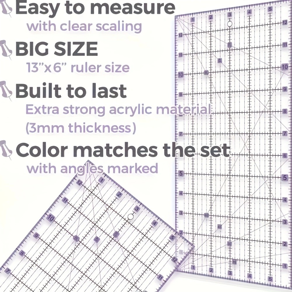 Rotary Cutter Set with A3 Cutt - огляд і ціна Quilting Ruler Square