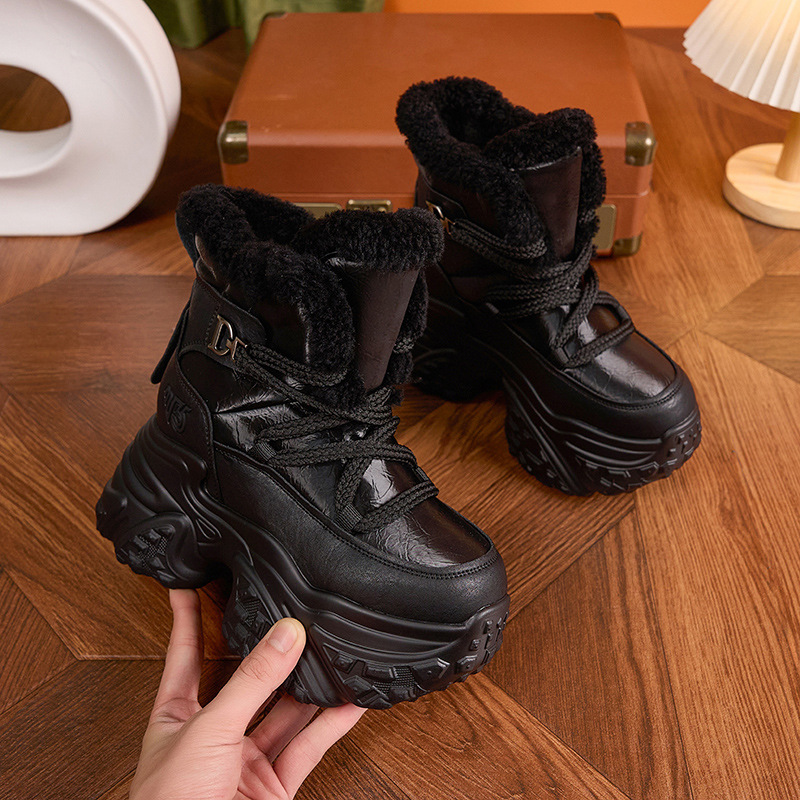 Women Winter White Snow Boots  - огляд і ціна Sewing Fleece