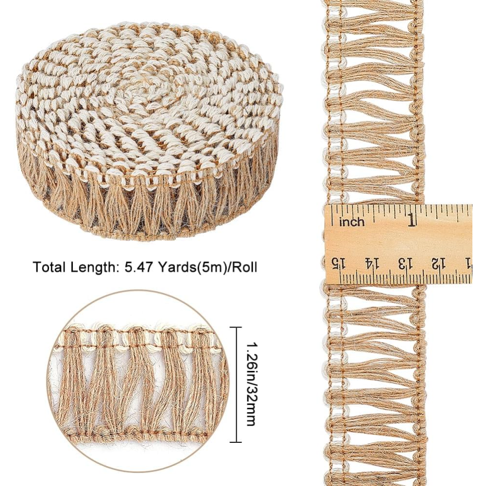 5 Meters Burlap Fringe Tassel  - огляд і ціна Sewing Kit