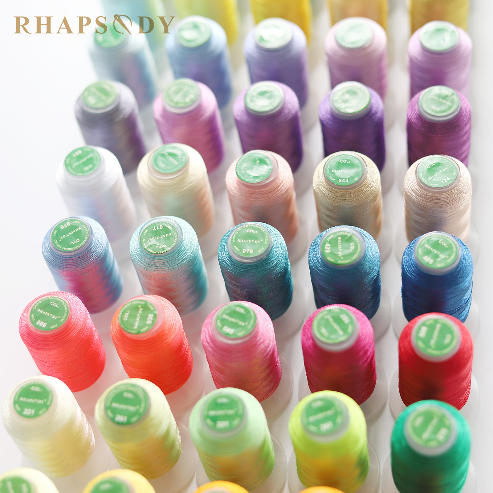 40WT Polyester Embroidery Thre - огляд і ціна Serger Thread Cone