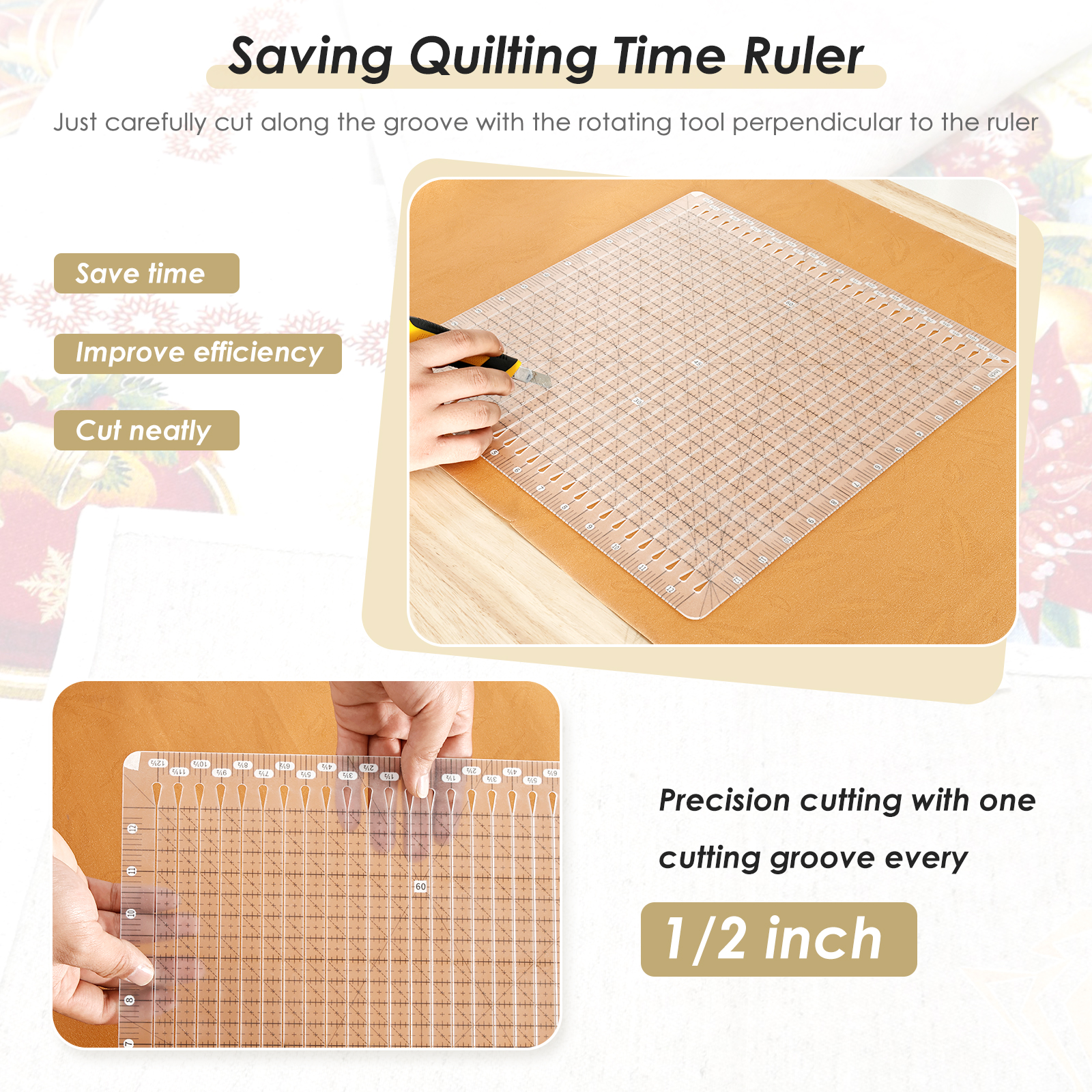 Quilting Ruler 12 x 12 Inches  - огляд і ціна Quilting Ruler Square