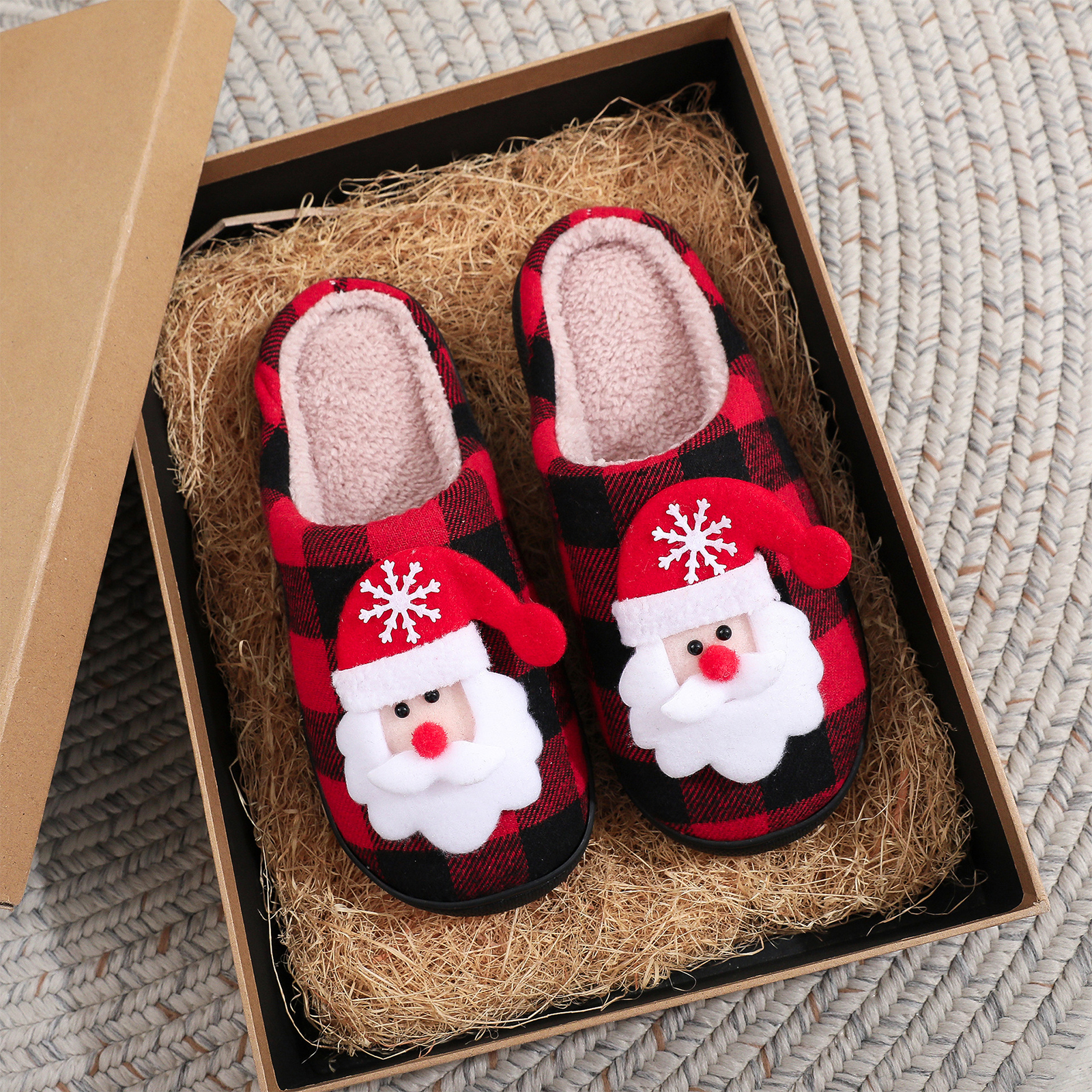 Christmas Couple Fuzzy Slipper - огляд і ціна Sewing House