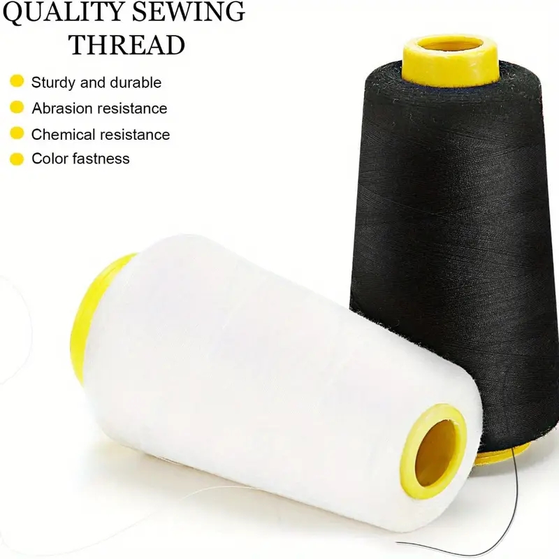 3 Black + 3 White Overlock Thr - огляд і ціна Serger Thread Cone