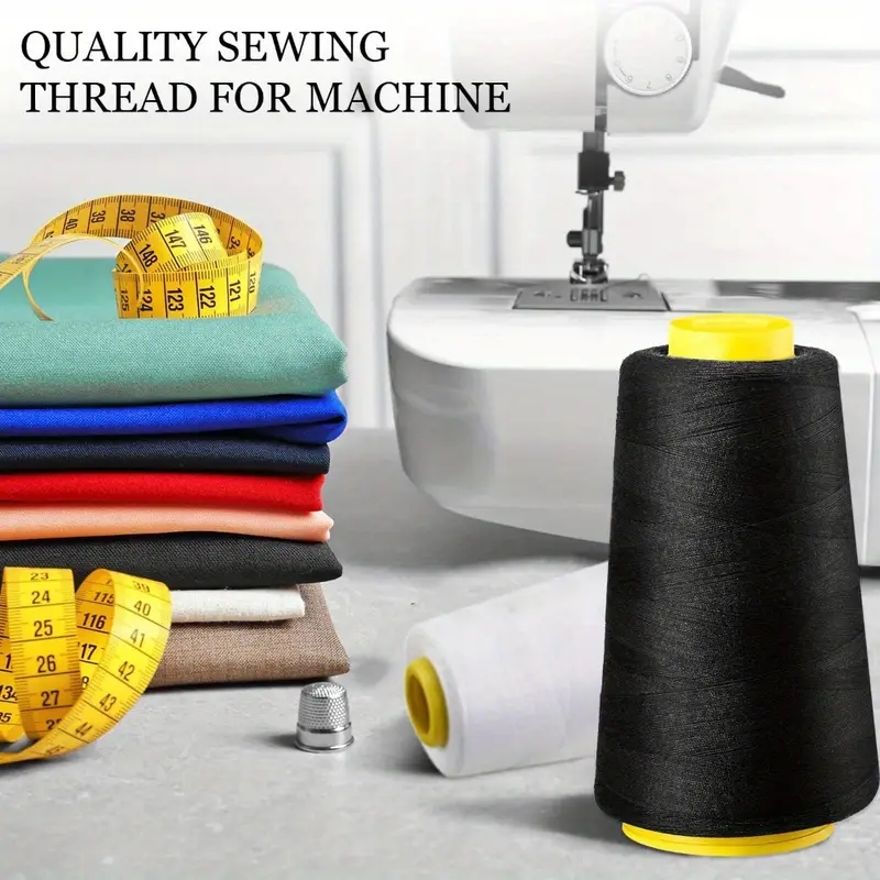 3 Black + 3 White Overlock Thr - огляд і ціна Serger Thread Cone
