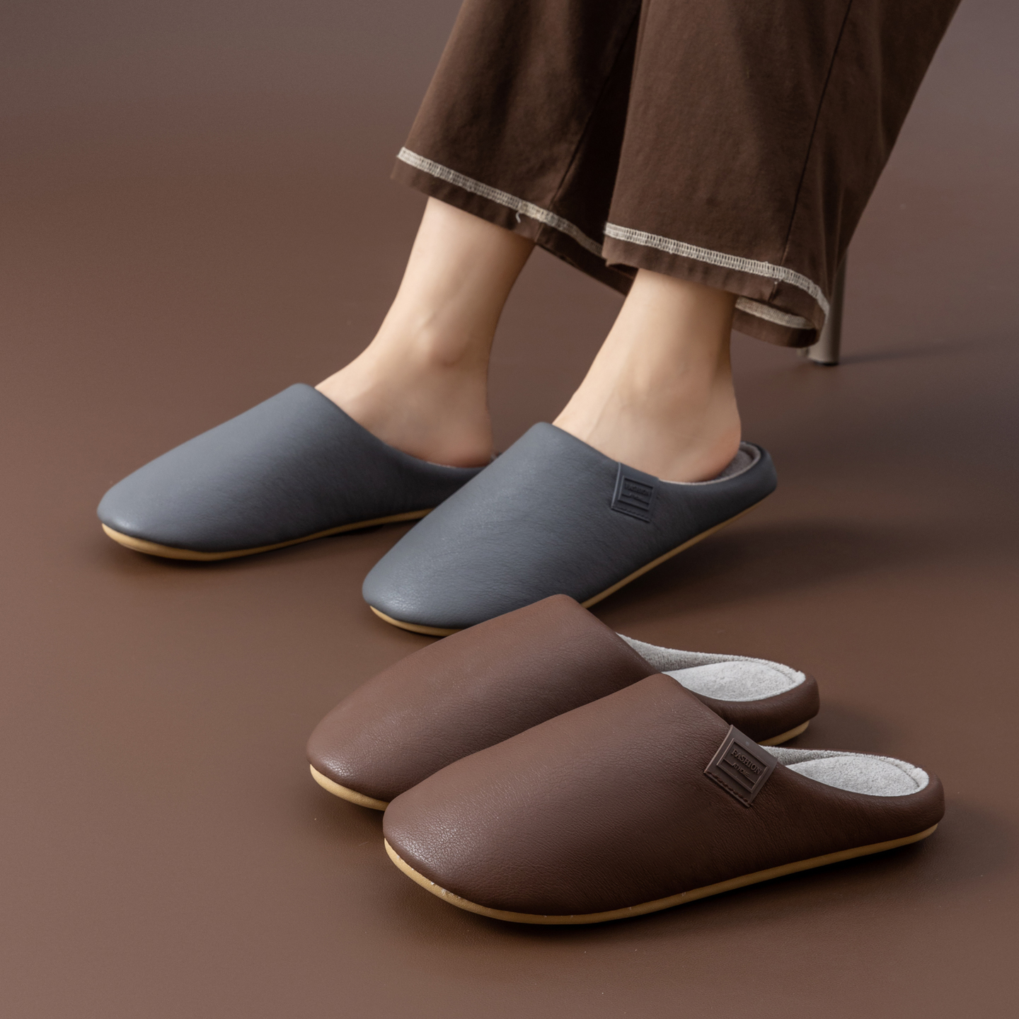 Men's Winter Slippers Fleece L - огляд і ціна Sewing Fleece