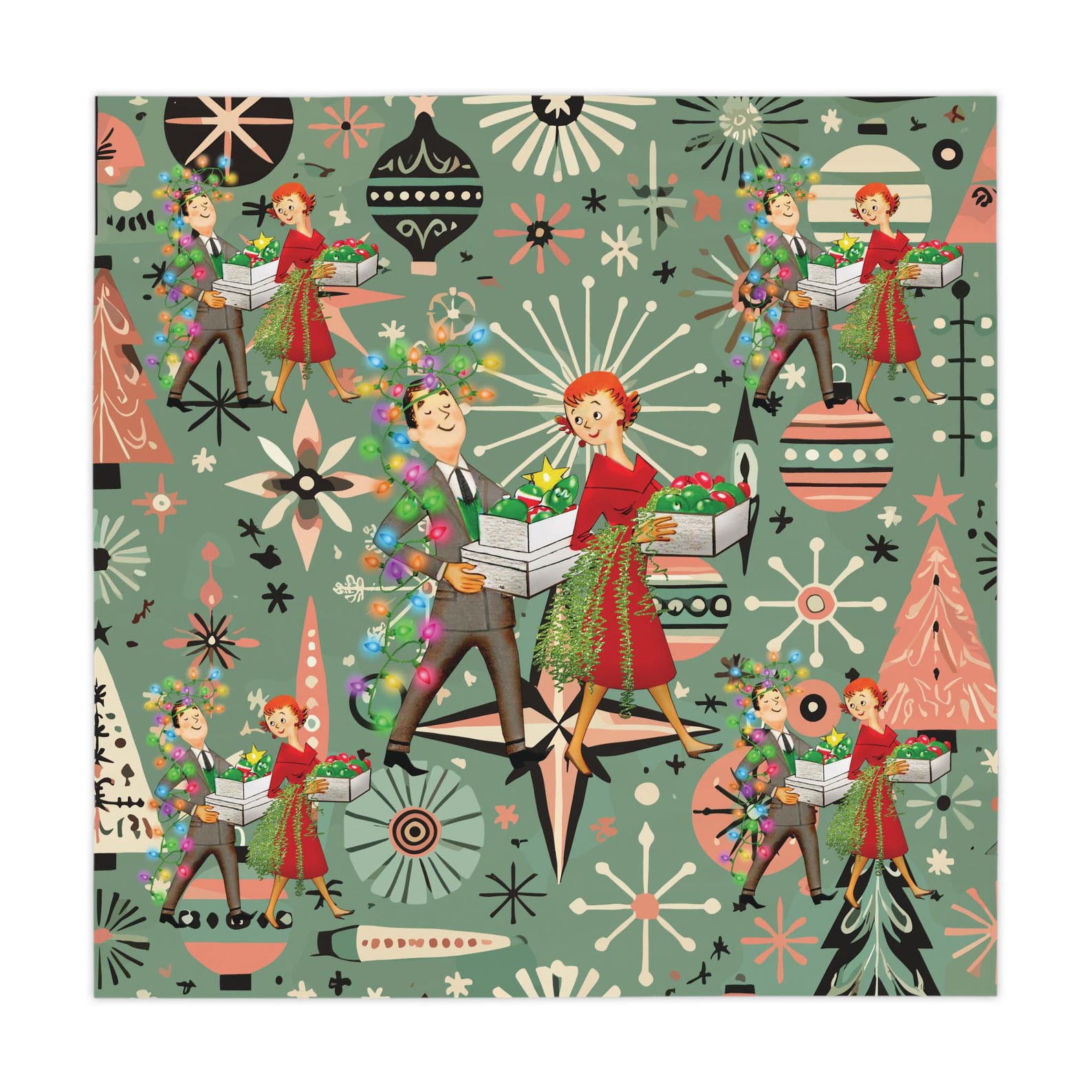Retro 1950s Kitsch Christmas S - огляд і ціна Century Textile & Sewing Supply Photos