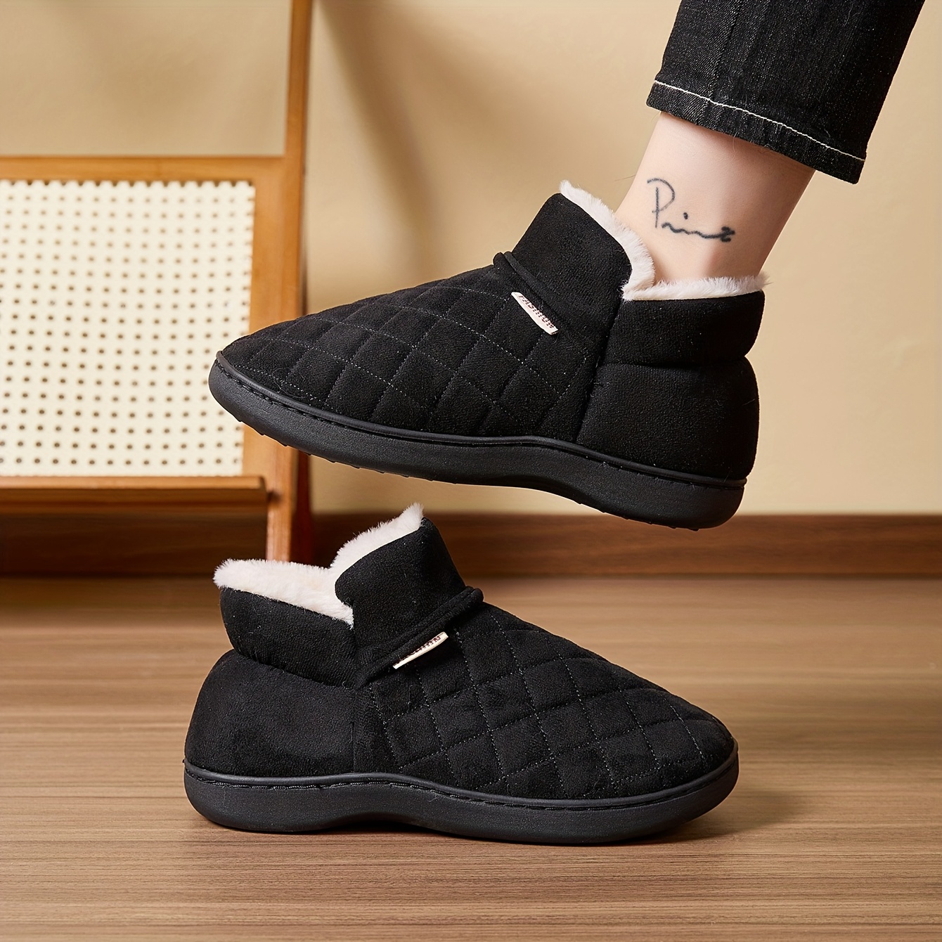 Winter Warm Plush Slippers Men - огляд і ціна Sewing Fleece