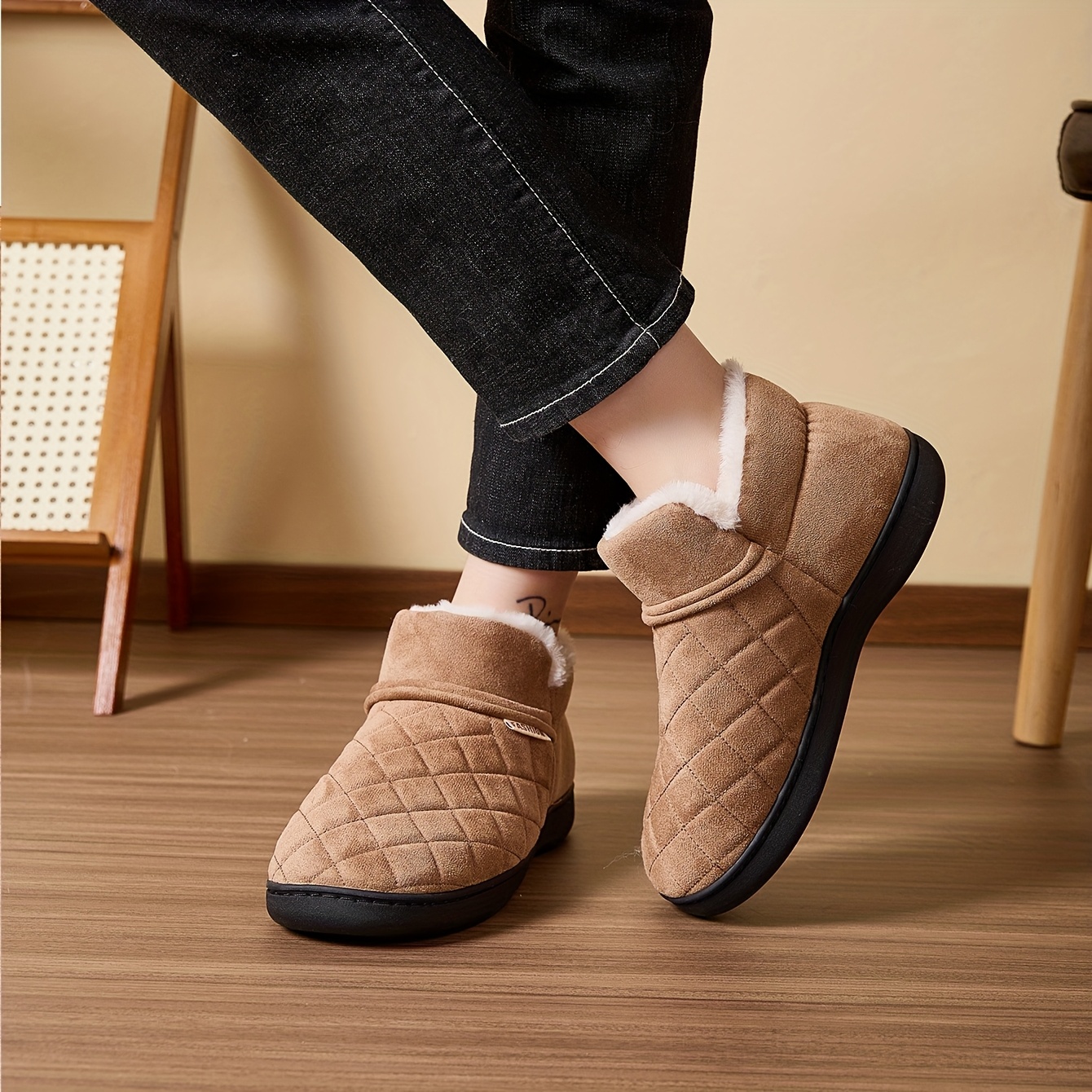 Winter Warm Plush Slippers Men - огляд і ціна Sewing Fleece