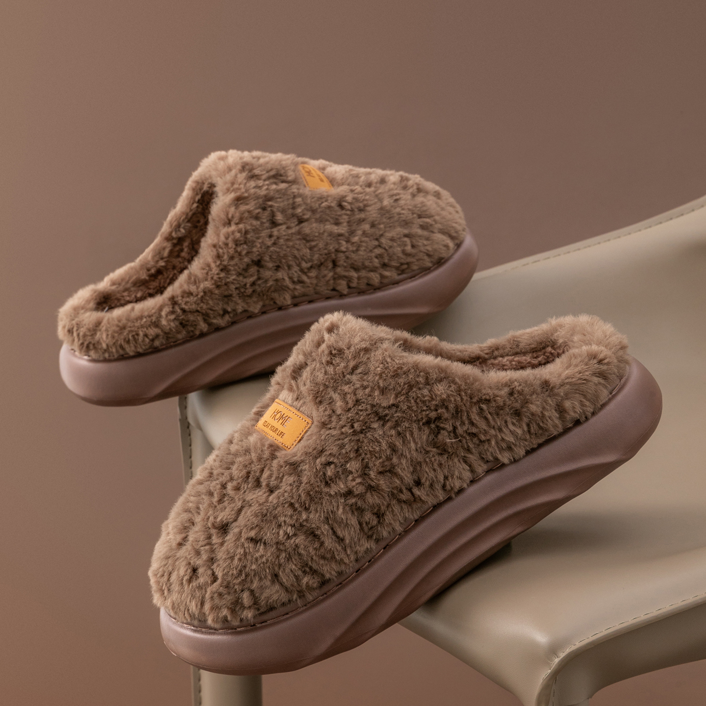 Men's Plush Slippers, Winter I - огляд і ціна Sewing Fleece