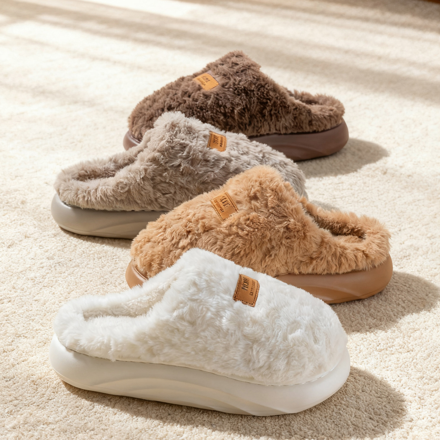 Men's Plush Slippers, Winter I - огляд і ціна Sewing Fleece