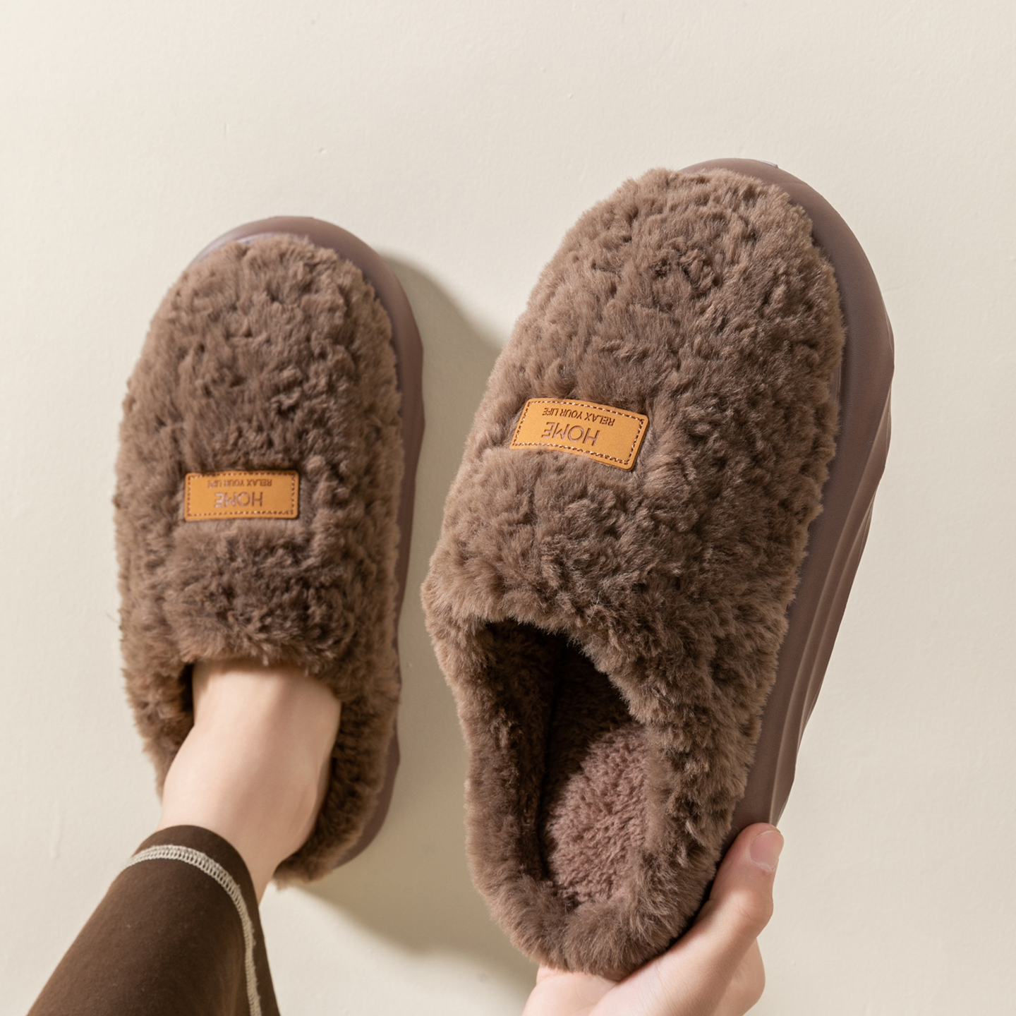 Men's Plush Slippers, Winter I - огляд і ціна Sewing Fleece
