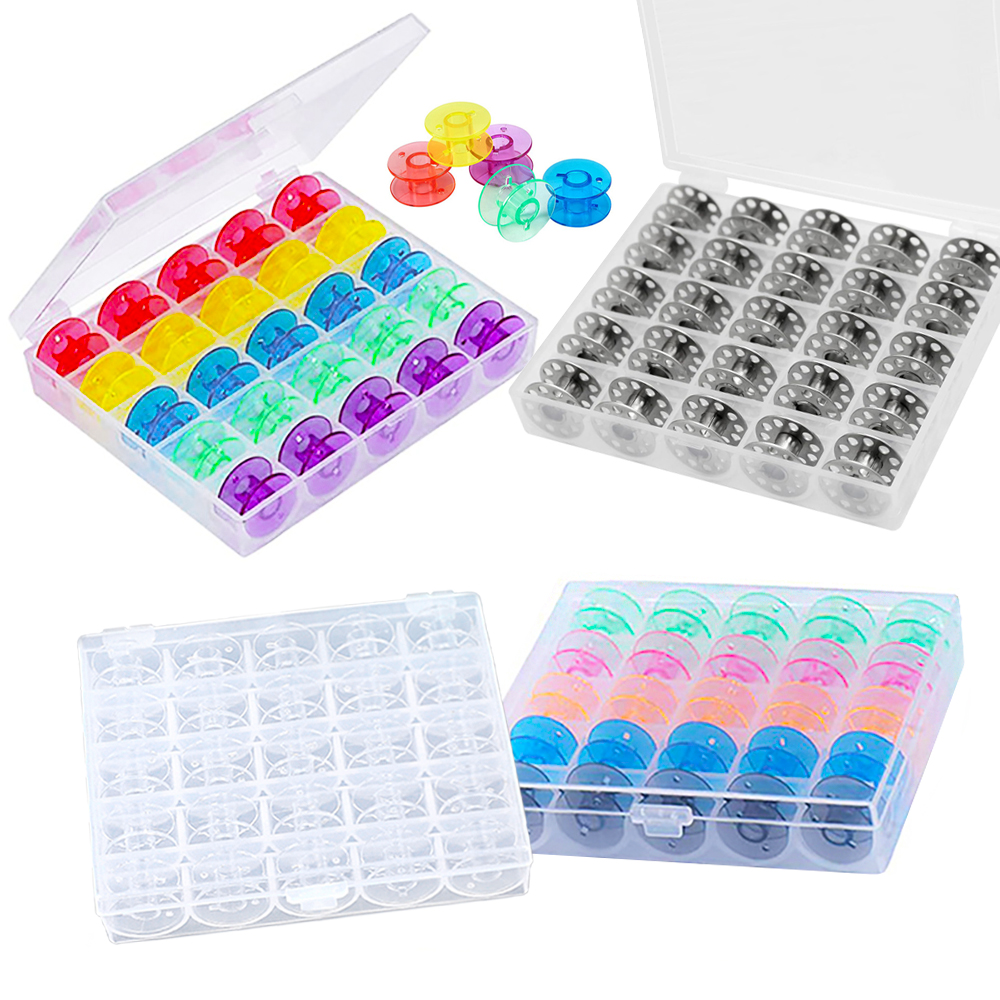 25Pcs/Set Plastic Threads Bobb - огляд і ціна Bobbin Organizer Box