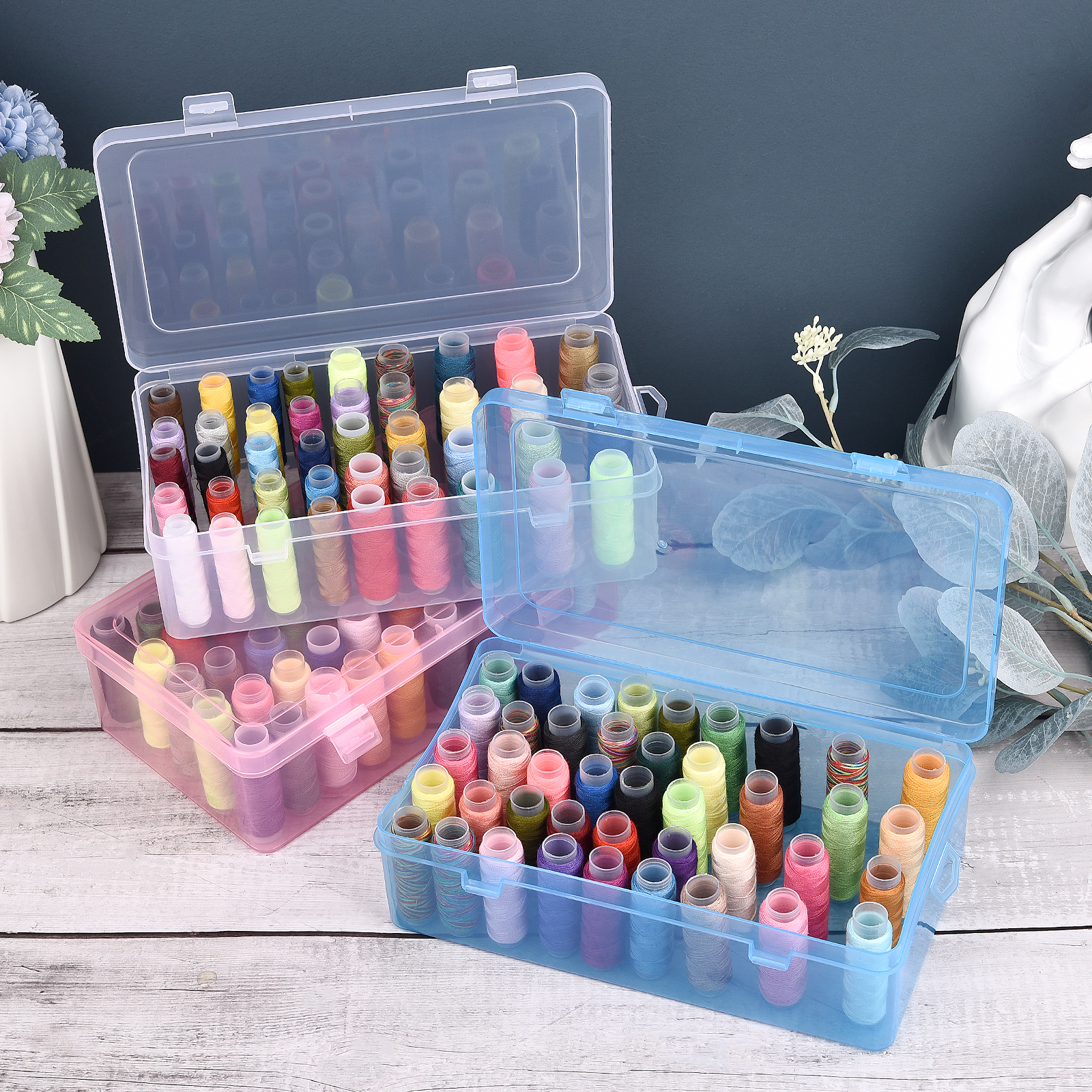 New Sewing Thread Box 42 Piece - огляд і ціна Bobbin Organizer Box