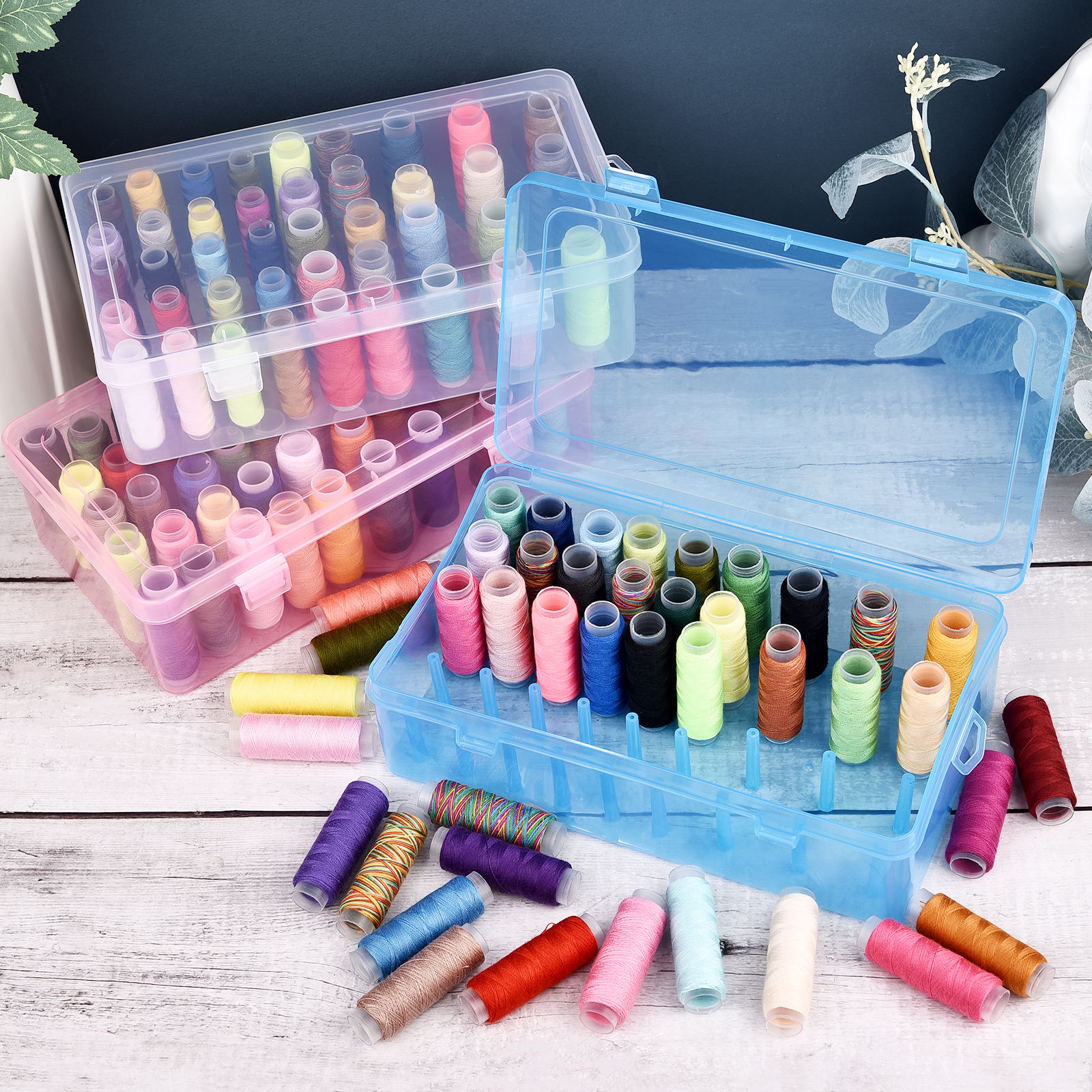 New Sewing Thread Box 42 Piece - огляд і ціна Bobbin Organizer Box