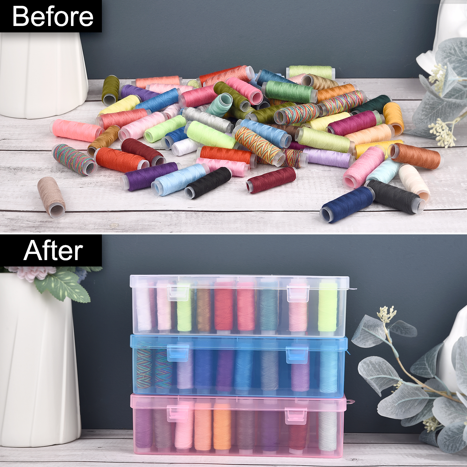 New Sewing Thread Box 42 Piece - огляд і ціна Bobbin Organizer Box