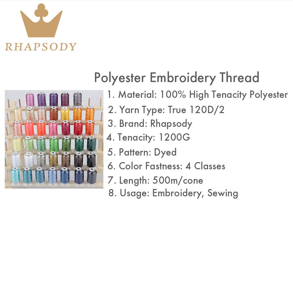 40W Polyester Embroidery Threa - огляд і ціна Serger Thread Cone