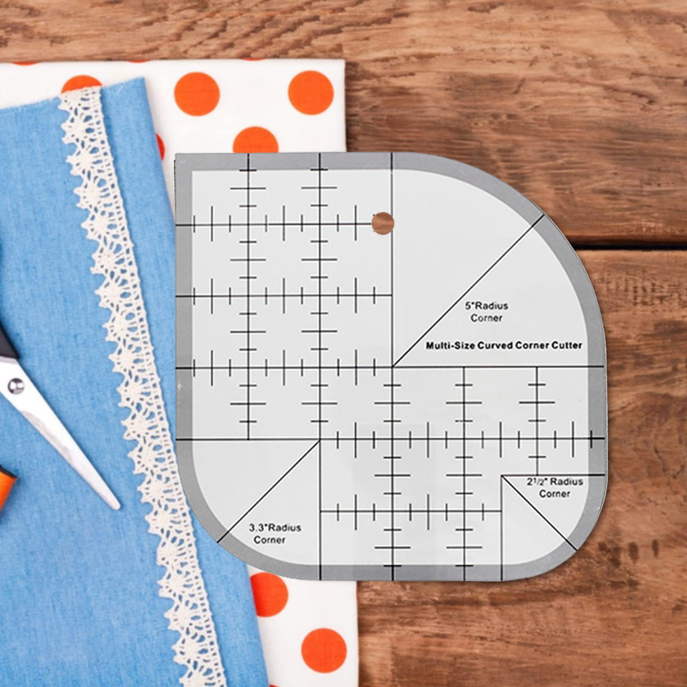 Non Slip Curved Corner Cutter  - огляд і ціна Quilting Ruler Square