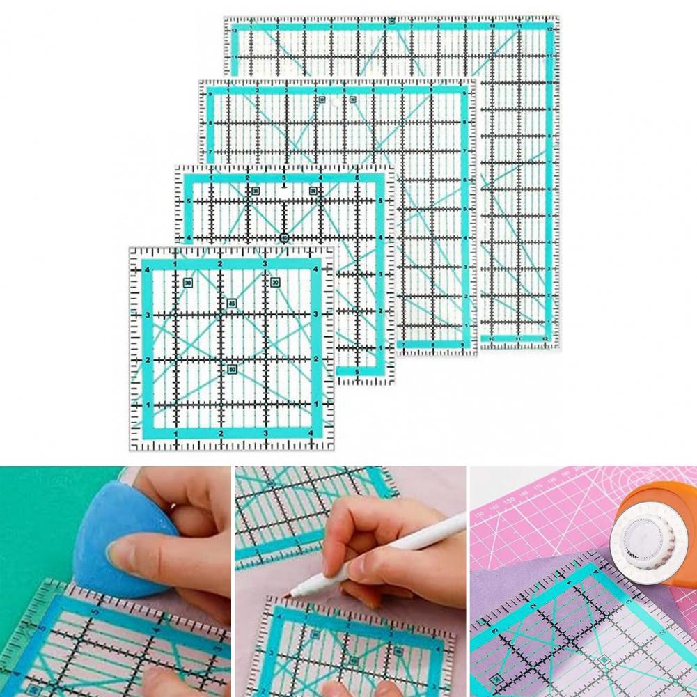 4Pcs Acrylic Quilting Ruler 4. - огляд і ціна Quilting Ruler Square
