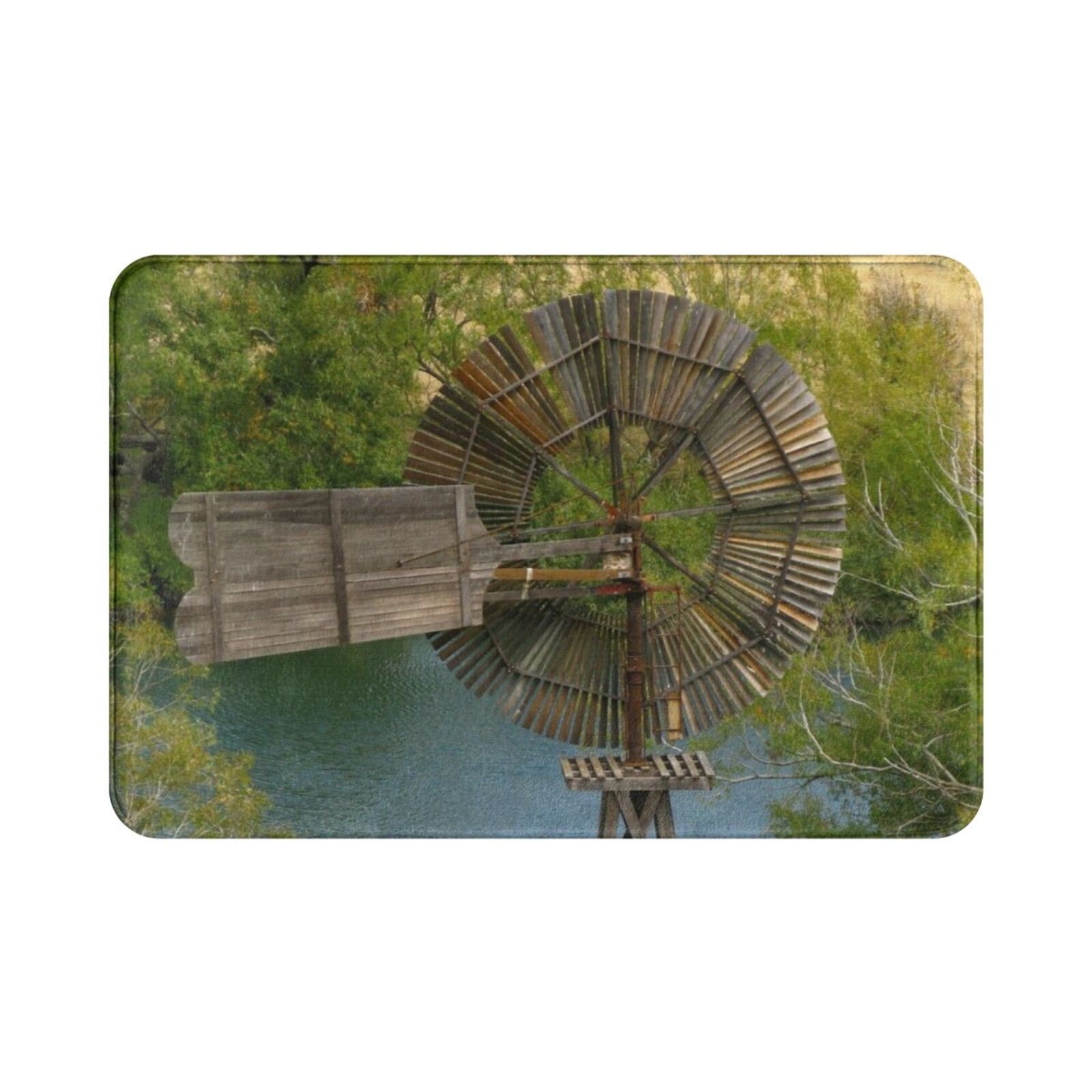 Wooden Windmill Carpet Mat Rug - огляд і ціна Century Textile & Sewing Supply Photos