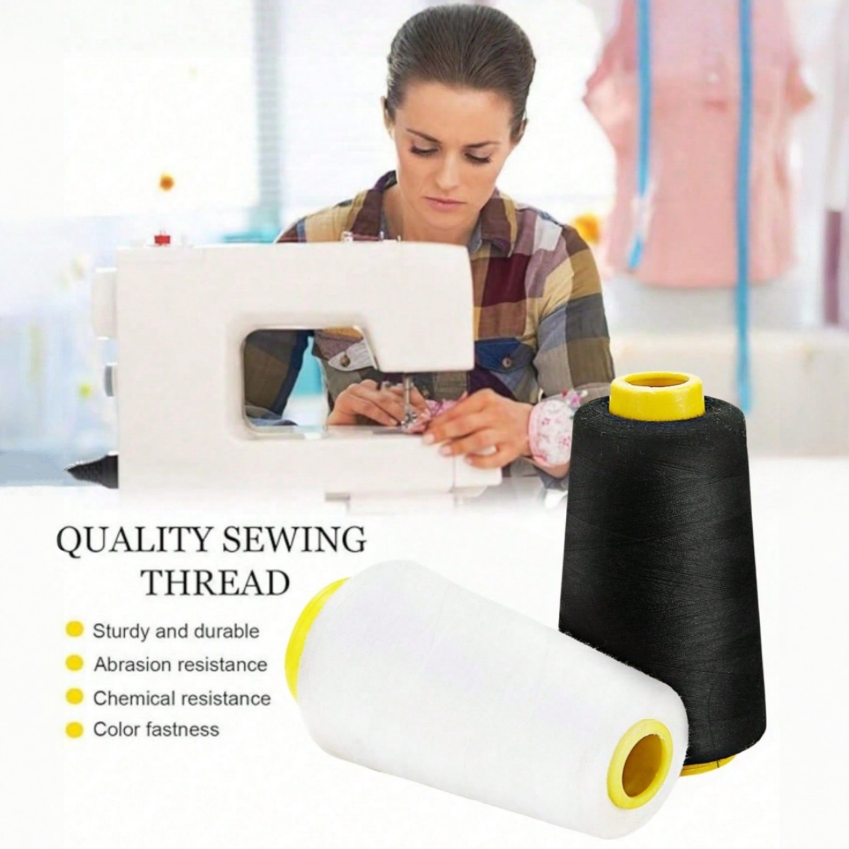 1-6Rolls 3000 Yard Each Serger - огляд і ціна Serger Thread Cone