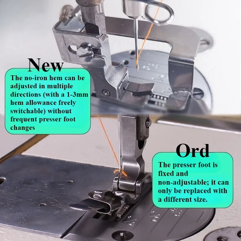 Adjustable No-Iron Hemmer Foot - огляд і ціна Sewing Hemming