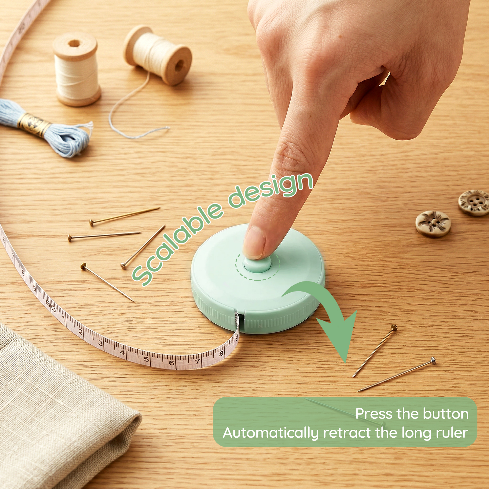 1PC 1.5m Small Tape Measure Do - огляд і ціна Sewing Recycling