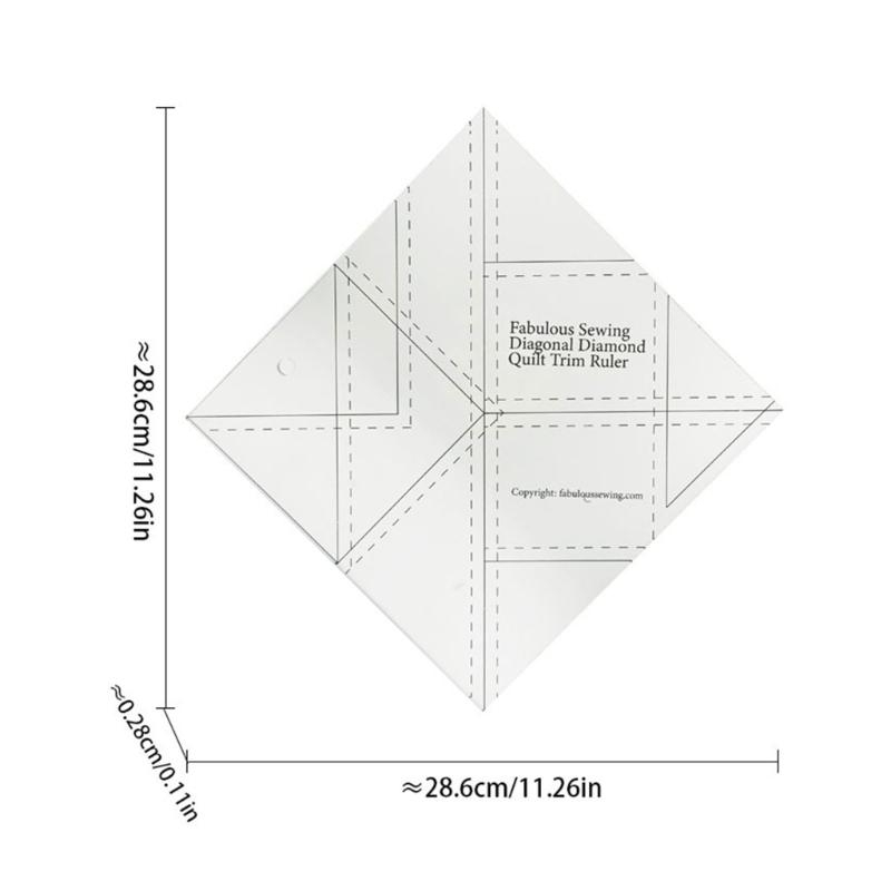 Fabric Cutting Ruler Sewing Ru - огляд і ціна Quilting Ruler Square