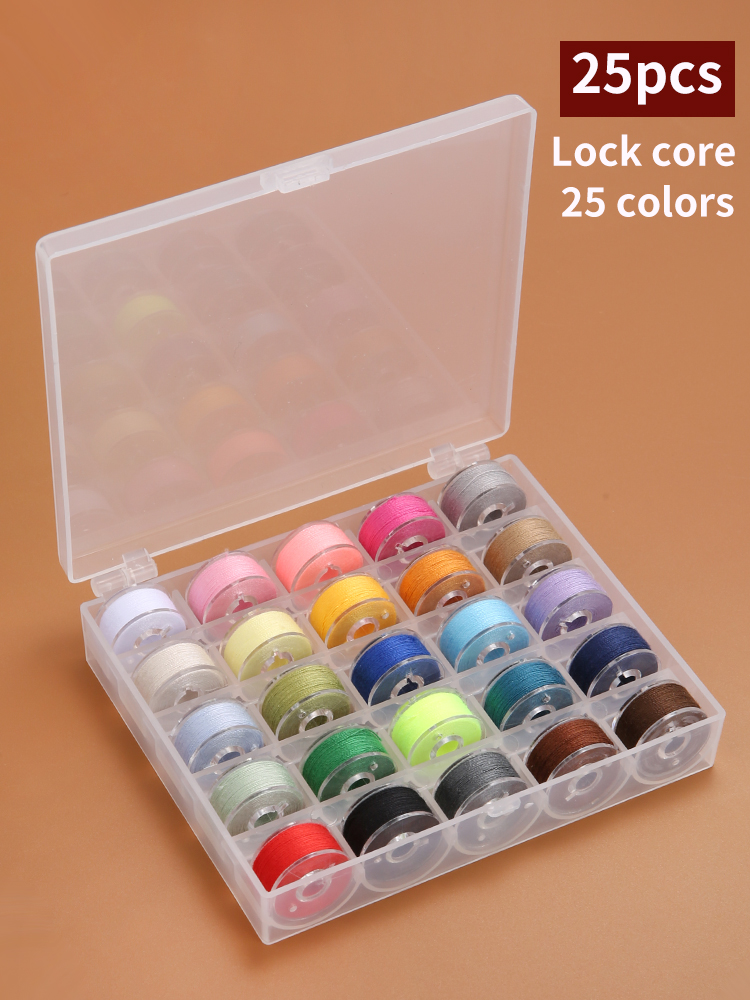 25/36 Colors Set Bobbin Thread - огляд і ціна Bobbin Organizer Box