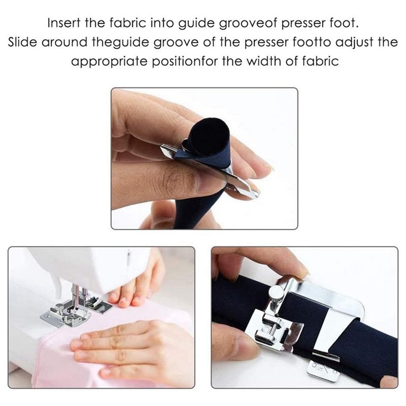 AA63 HOT 6 Pcs Rolled Hem Pres - огляд і ціна Sewing Kit