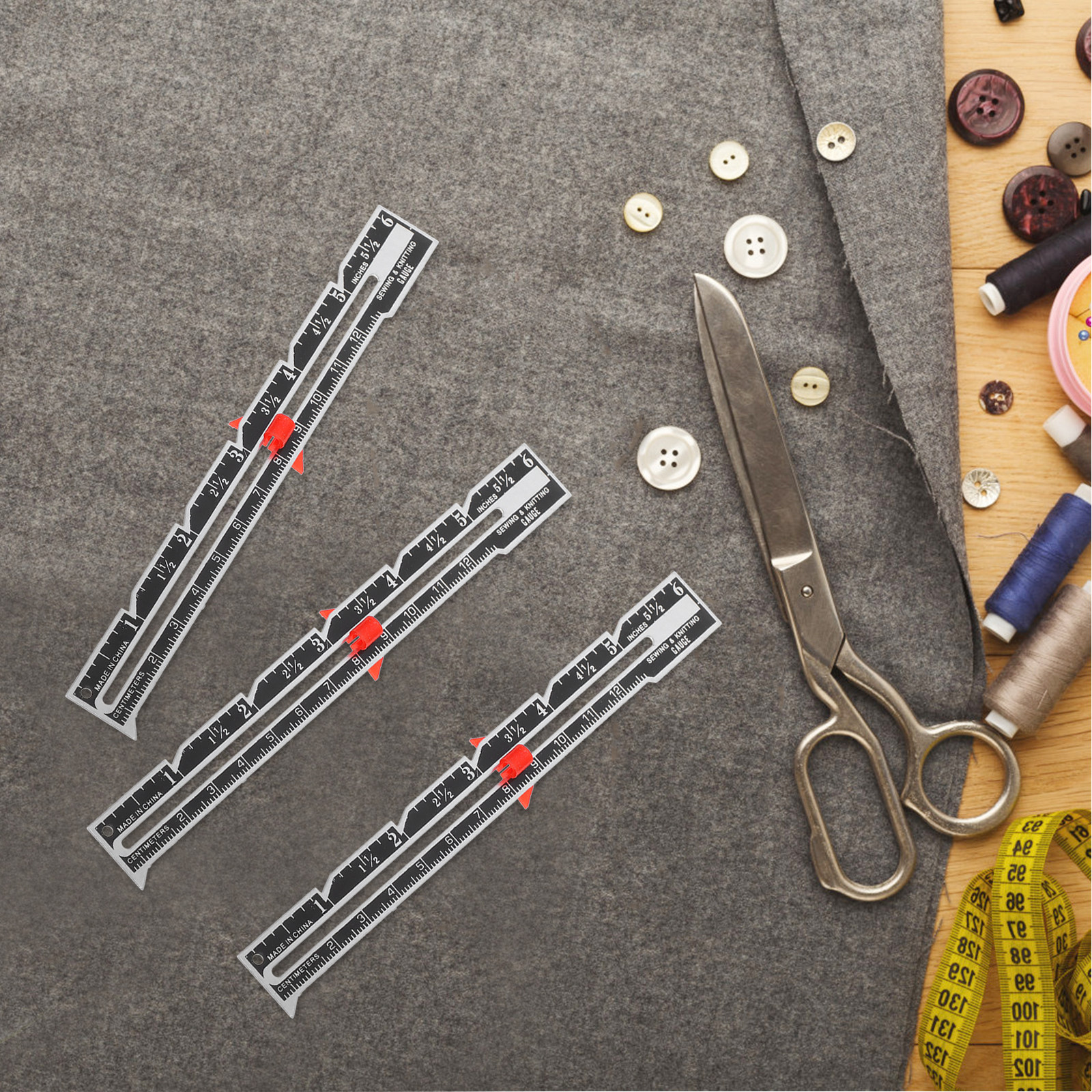 12Pcs Adjustable Seam Allowanc - огляд і ціна Sewing Hemming