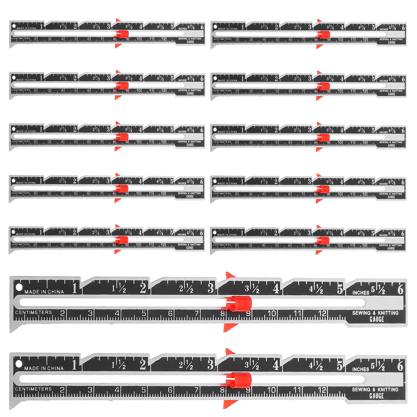 12Pcs Adjustable Seam Allowanc - огляд і ціна Sewing Hemming