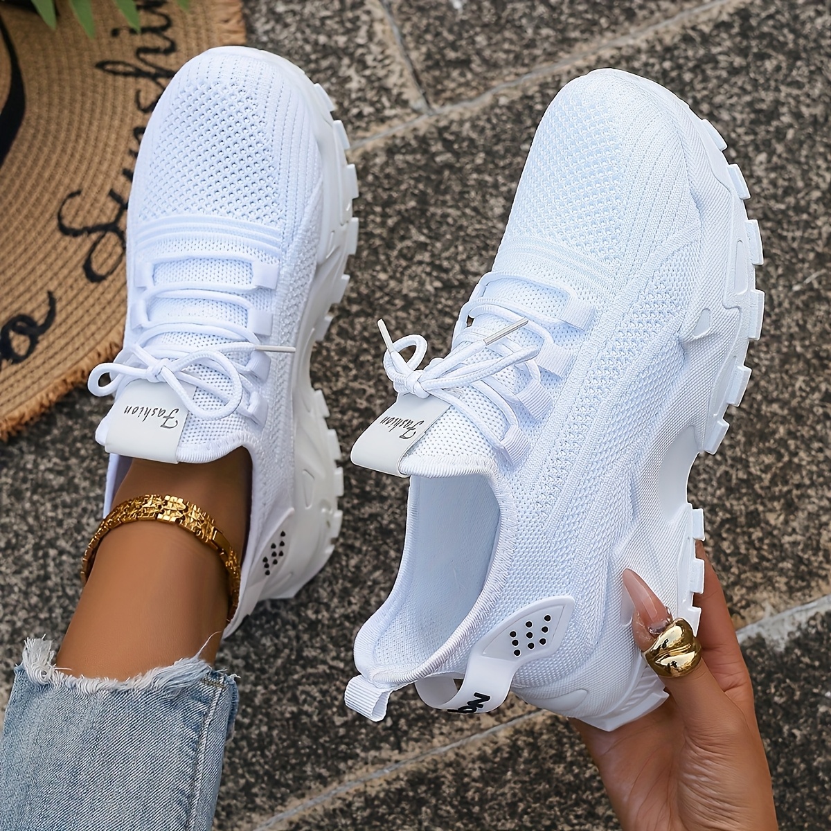 Breathable Knit Sneakers Fashi - огляд і ціна Sewing Cloth