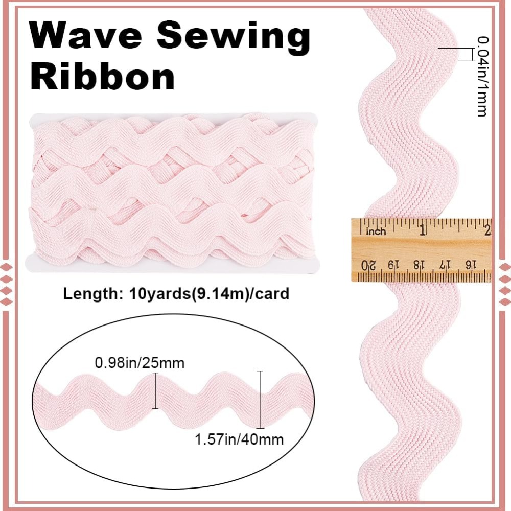 10 Yard 1.58 Inch Pink Rick Ra - огляд і ціна Sewing Kit