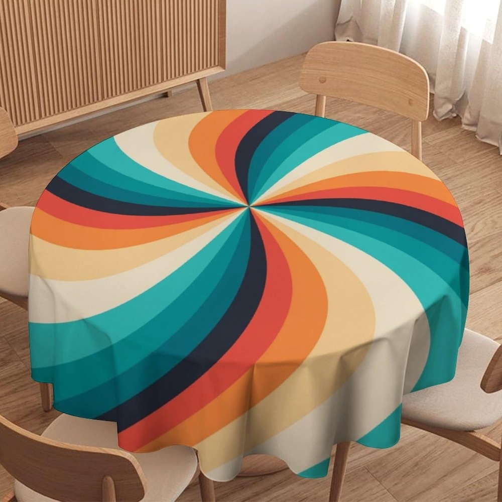 Vintage Groovy Swirl Round Tab - огляд і ціна Century Textile & Sewing Supply Photos