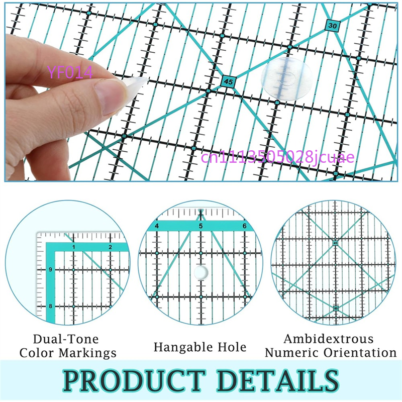 A76X Creative Grid Quilting Ru - огляд і ціна Quilting Ruler Square