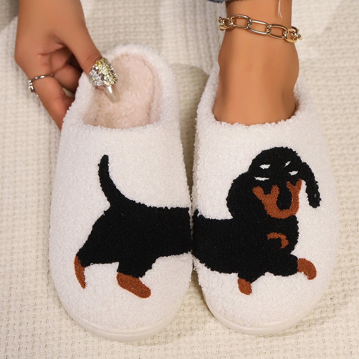 Winter Plush Cute Dachshund Em - огляд і ціна Sewing Fabric