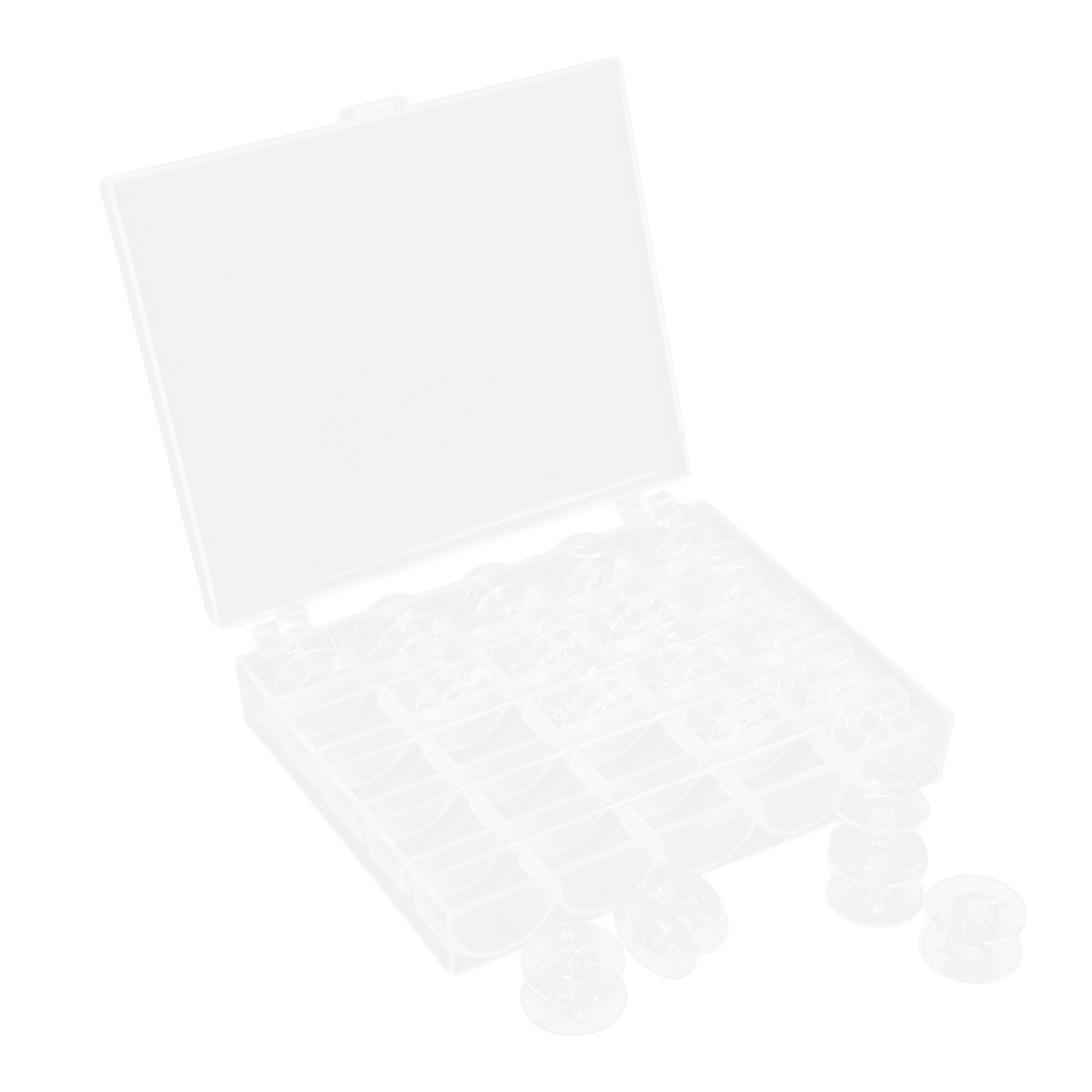 1 Set 25-Compartments Clear Pl - огляд і ціна Bobbin Organizer Box